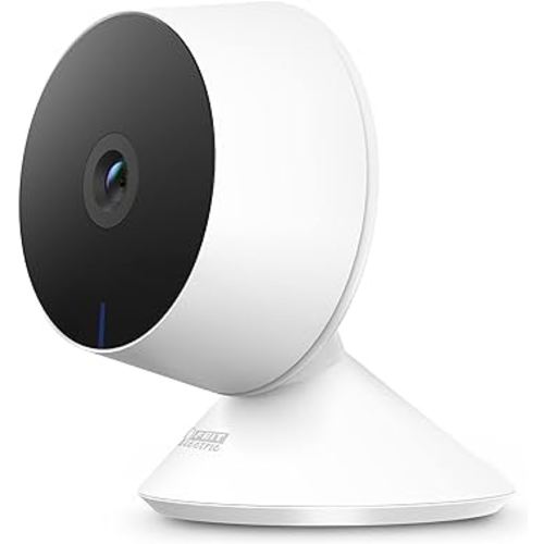 Amazon.com: Feit Electric Indoor Security Camera with Motion Detection, 30ft. Night Vision, 360° Adjustable Head, 2.4GHz WiFi, 2-Way Audio, 1080p HD, Works with Alexa & Google Asst, Plug-in, White - CAM1/WIFI : Electronics