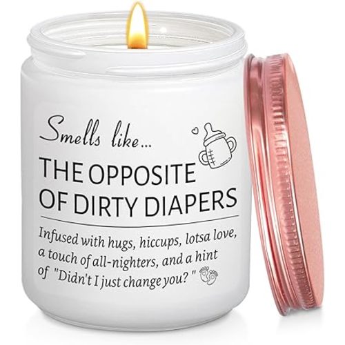 New Parents Candle Gifts for Couples, New Mom Dad Soon to Be Parents Gift for First Fathers Mothers Day Gender Reveal Gifts, Pregnancy Announcements for Grandparents Husband Lavender Scented Candle