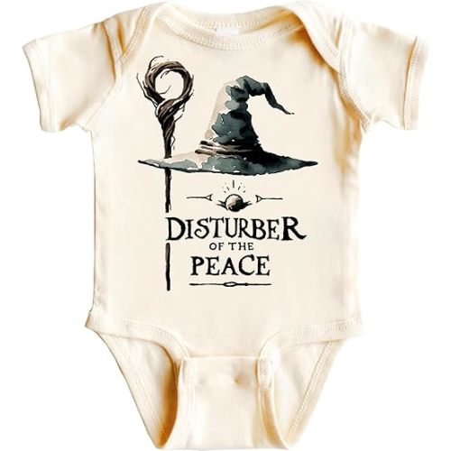 Halfling Onesie, Disturber of the Peace baby bodysuit, Nerdy Baby Gifts, Hobbit Door, One Ring Baby, Hobbit Baby
