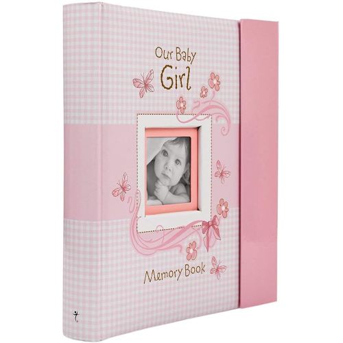 Girl Baby Book of Memories Pink Keepsake Photo Album | Our Baby Girl Memory Book | Baby Book with Bible Verses, The First Year : Baby Photo Albums : Baby