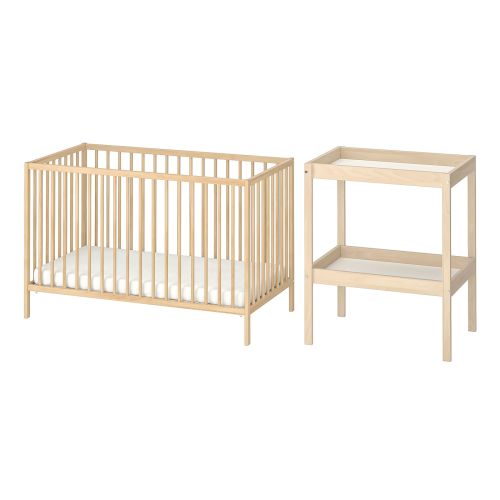 SNIGLAR 2-piece baby furniture set - beech 27 1/2x52 "