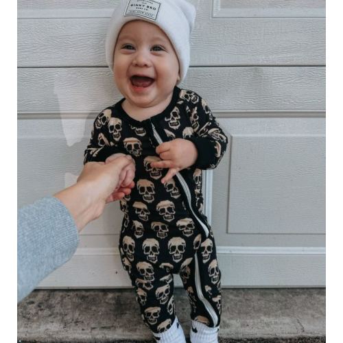 Skull Bamboo Sleeper Jumpsuit