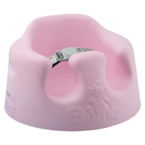 Bumbo Newborn Support Activity Floor Seat, Baby Sit Up Chair w/Adjustable Harness, Cradle Pink