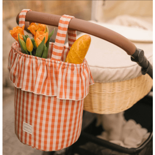 Basket Vichy - Rose + Red - Minicoton