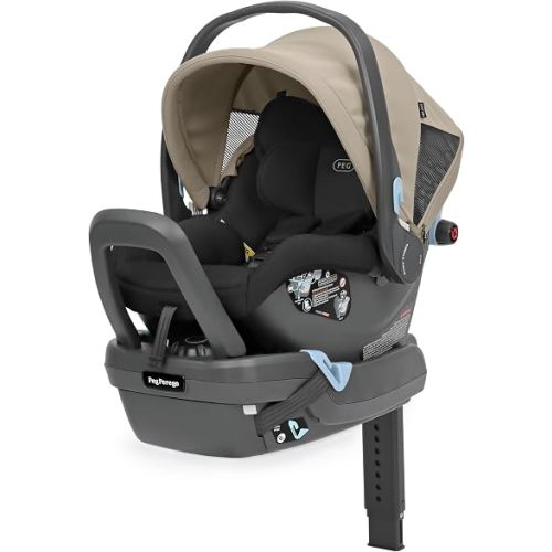 Peg Perego Primo Viaggio Nido - Rear Facing Infant Car Seat - Includes Base with Load Leg & Anti-Rebound Bar - for Babies 4 to 30 lbs - Made in Italy - Vanilla Blend