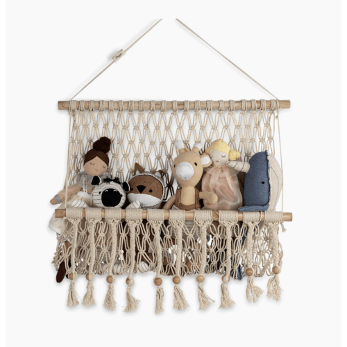 Crane Baby Willow Macrame Storage Wall Decor - Natural