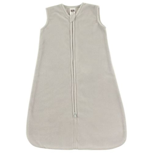 Hudson Baby Infant Plush Sleeping Bag, Sack, Blanket, Solid Light Gray Fleece, 0-6 Months