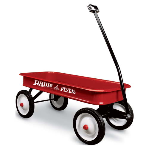 Radio Flyer, Classic Red Wagon with 10 inch Foldable Metal Steel Wheels