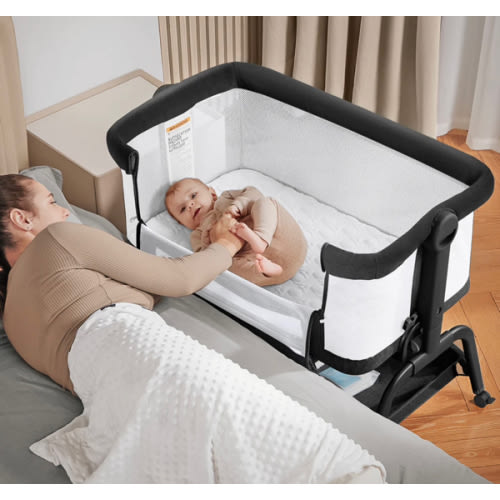 BabyBond Baby Bassinet 3 in 1 Bassinet Bedside Sleeper with Soft Mattress and Sheet for Baby