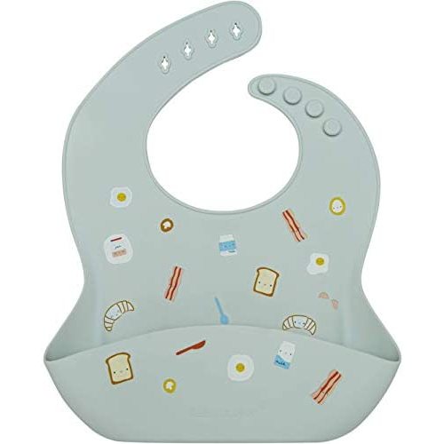 Loulou Lollipop Soft, Waterproof Silicone Feeding Bib for Babies and Toddlers