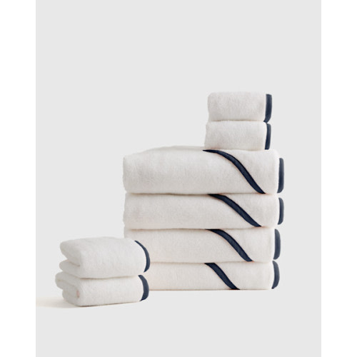 Organic Turkish Cotton Baby Bath Bundle 8-Pack in Light Blue