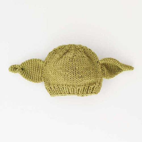 Green Alien Knit Beanie Hat