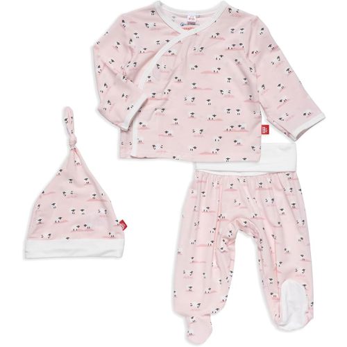 Magnetic Me Modal Newborn Take Home Kimono Set | Silky Soft Modal Fabric