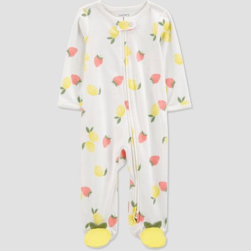 Carter's Just One You®️ Baby Girls' Fruit Sleep N' Play - Ivory 6M or 9M