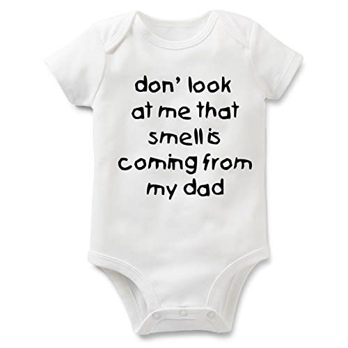 Rocksir Funny Slogan Super Soft Cotton Comfy Baby Short Sleeve Bodysuit