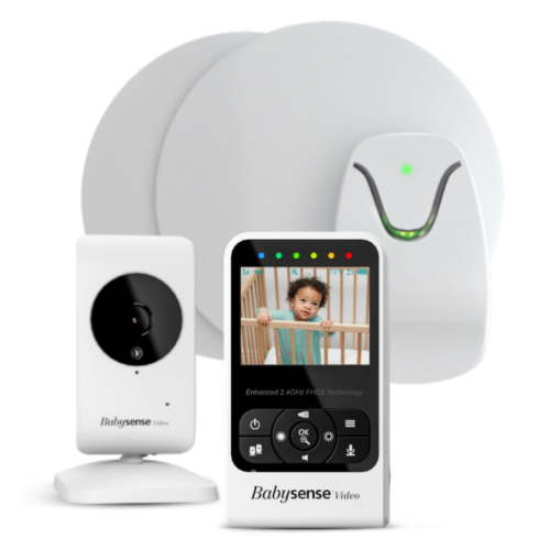 Babysense Movement and Video Baby Monitor - Babysense 7 Safe Sleep & Compact Video Monitor Bundle - 2 in 1