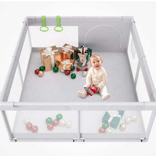 Baby Playpen, 47x47 in Small Play Pen,Toddler Playpen for Apartment,Play Yard,Activity Fence, Extra Large Baby Playard