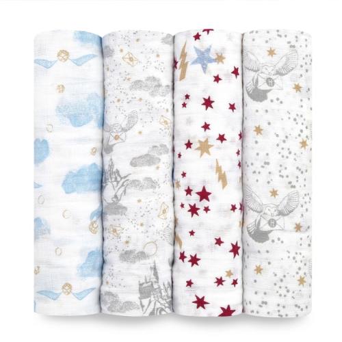 cotton muslin swaddle 4 pk - Harry Potter™ 4-pack