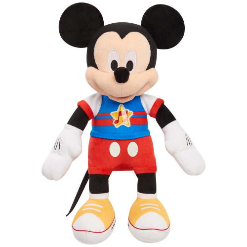 Disney Junior Mickey Mouse Funhouse Singing Fun Mickey Mouse 13 Inch Lights and Sounds Feature Plushie, Sings The Wiggle Giggle Song Baby and Toddler Toys
