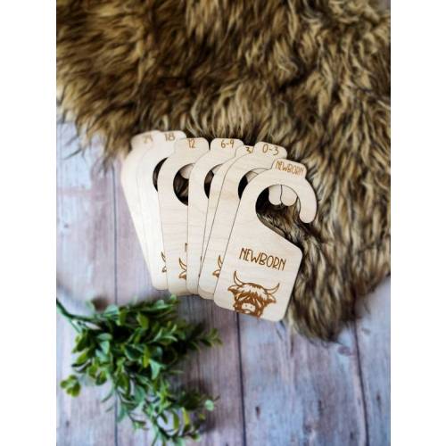 Baby Girl or Boy Highland Cow Clothes Dividers Highland Cow - Etsy