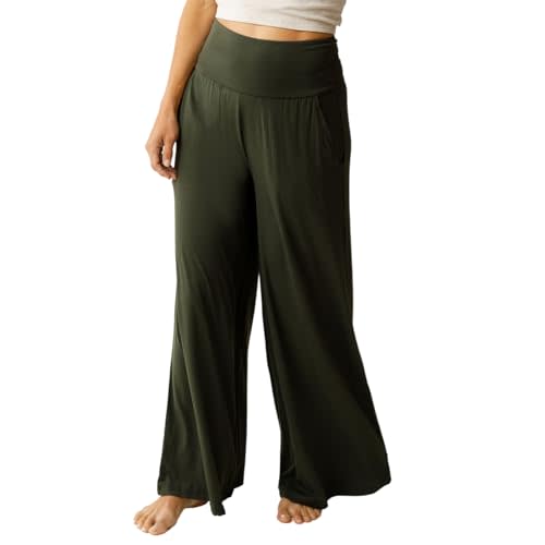 Kindred Bravely Wide Leg Maternity & Postpartum Lounge Pant, Over The Belly Pants with Pockets