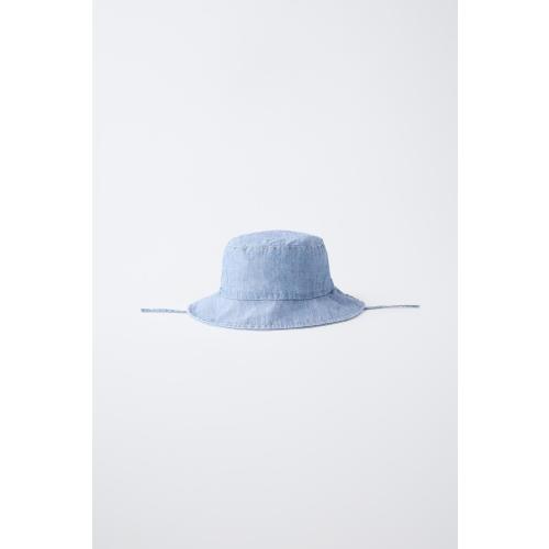 DENIM BUCKET HAT - Mid-blue | ZARA United States