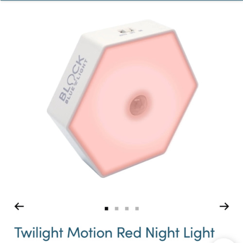 Twilight Motion Red Night Light