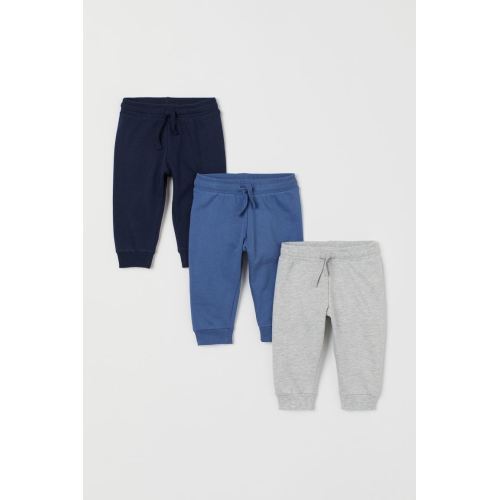 3-pack Sweatpants, Blue Size 4-6M
