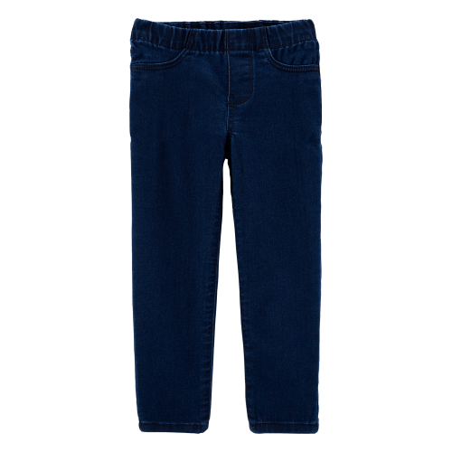 Baby Dark Wash Elastic-Waist Jeggings - OshKosh | Carter's