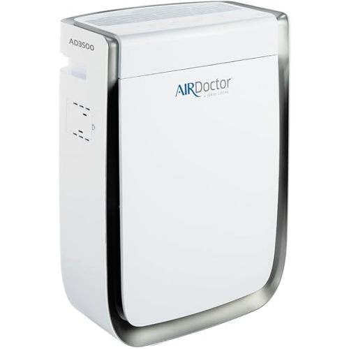 AIRDOCTOR AD3500 Air Purifier for Home and Large Rooms Up to 1260 sq. ft. 2x/hour | UltraHEPA, Carbon, VOC Filters and Air Quality Sensor. Captures Particles 100x Smaller Than HEPA (AirDoctor 3500)