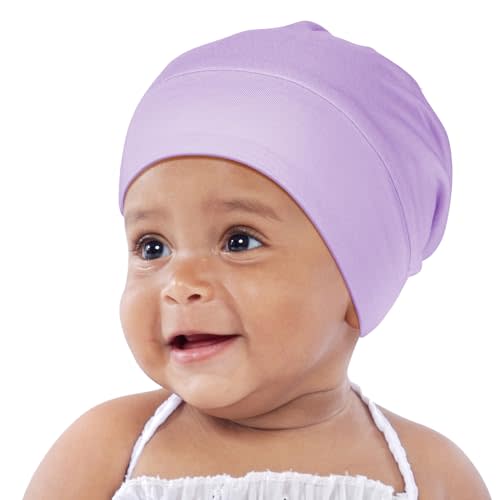 OLESILK Silk Baby Bonnet for 0-6 Months - 100% Mulberry Silk Toddler Hair Bonnet, Adjustable Night Cap for Sleeping