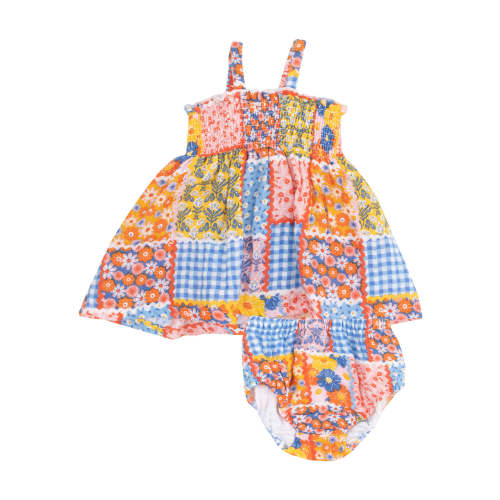 Smocked Top & Bloomer, Ric Rac Patchwork