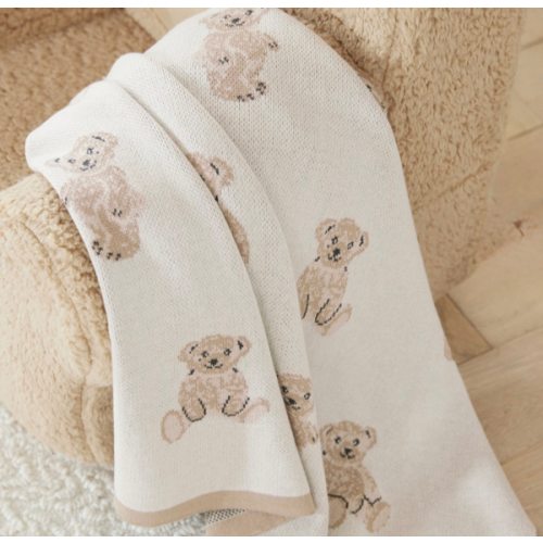 St. Jude Teddy Bear Intarsia Baby Blanket