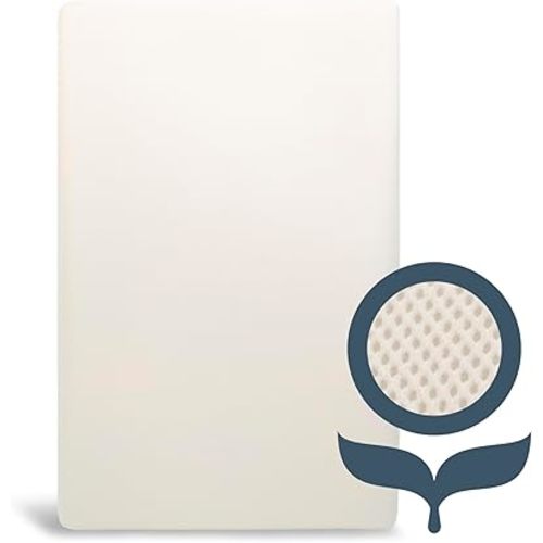 Naturepedic Organic Mini Crib Mattress - Breathable & Lightweight Infant & Toddler Mattress - Waterproof Baby Bed Mattress for Crib - Non-Toxic Mattress for Baby and Toddler Bed - 23.5" x 37.5" x 3"