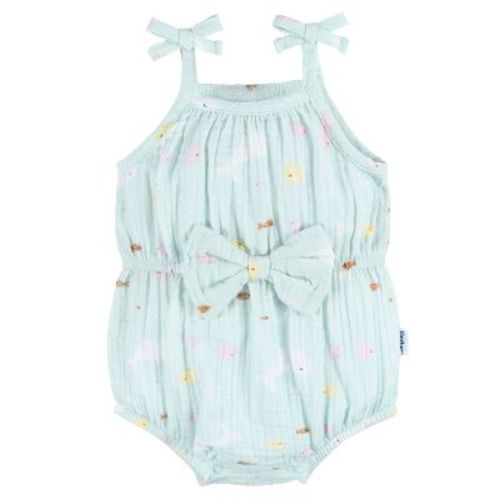 Gerber Baby & Toddler Girls' Romper - Ocean - 0-3 Months