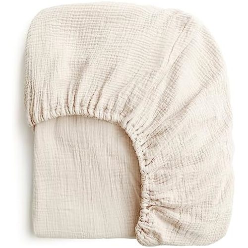 Muslin Crib Sheet - Oat