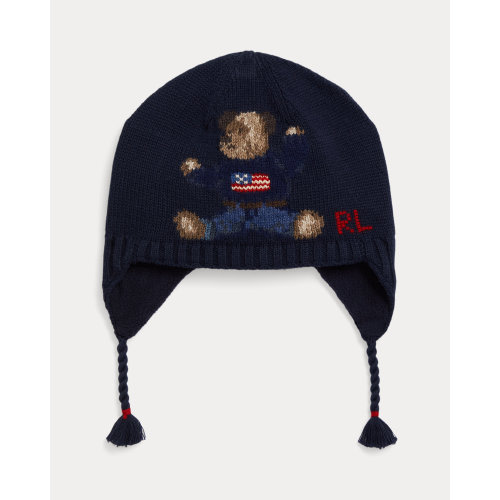 Polo Bear Cotton Earflap Hat for Baby Boys | Ralph Lauren