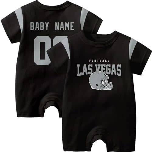 KREDE Baby Clothes Unisex Baby Rompers Bodysuit Custom Name Number for Boys