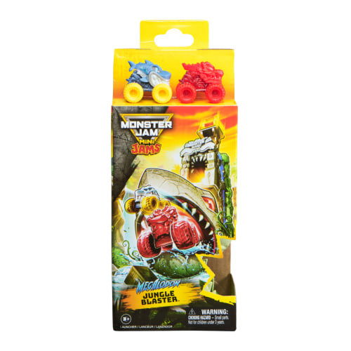 Monster Jam Mini Jams, Megalodon Jungle Blaster Launcher Playset, 1 Set