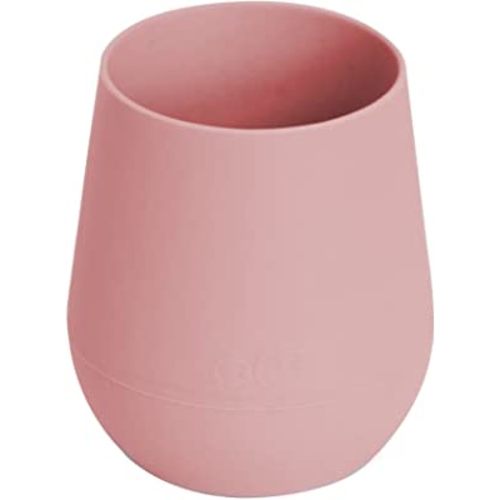 ezpz Tiny Cup (Blush) - 100% Silicone Training Cup for Infants - 6 months + - Designed by a Pediatric Feeding Specialist - Baby-led Weaning Essentials & Baby Gifts
