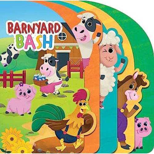 Barnyard Bash - Children's Board Book with Shaped Animal Tabs