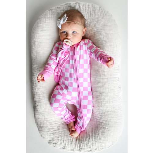 BUBBLEGUM CHECKERS DREAM ROMPER