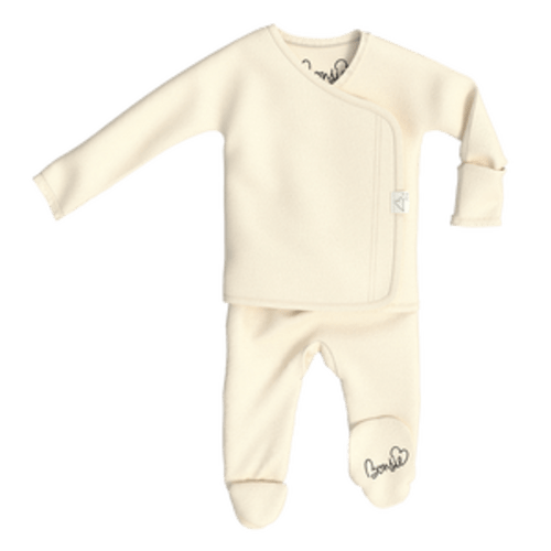 Footie - Oat – Bonsie Skin to Skin Babywear