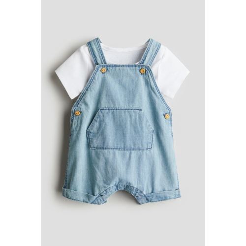 2-piece Cotton Set, Round Neck