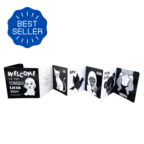 Welcome To The World Little One Black and White Baby Book