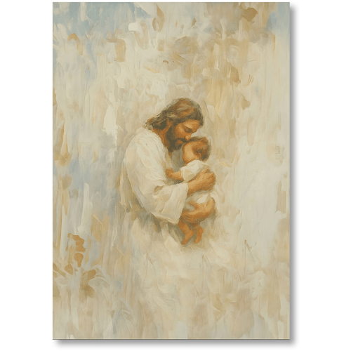 Safe in His Arms, Boy - Print