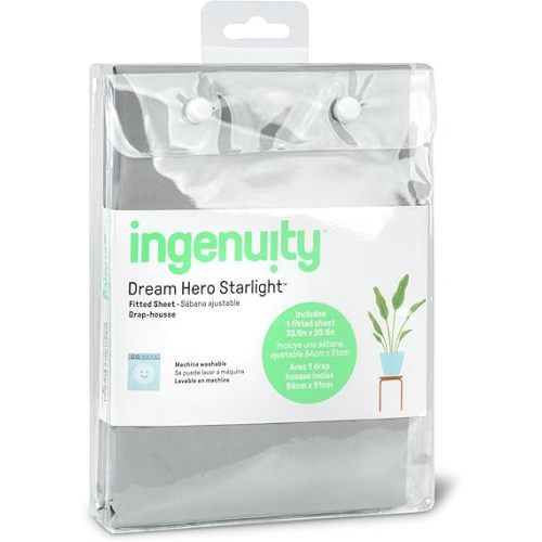 Dream Hero Starlight Fitted Replacement Sheet, fits Dream Hero Starlight Bassinet, Machine-Washable, Neutral