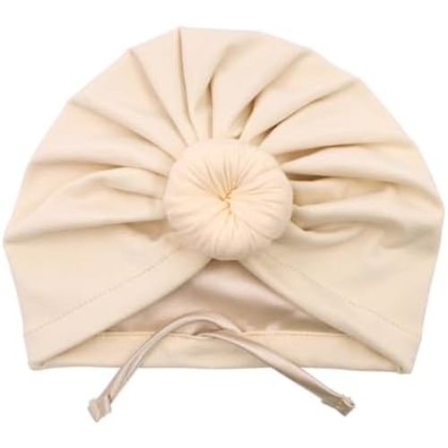 Silky Satin Lined Turban Hat for Babies Infant Toddler Girls Boys Bonnet Newborn Cotton Beanie Little Kids Shower Caps