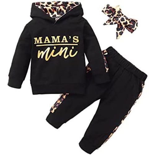 Newborn Baby Girl Clothes Outfits Infant Hoodie Sweatshirt Pants Headband Toddler Girl Clothing Set
