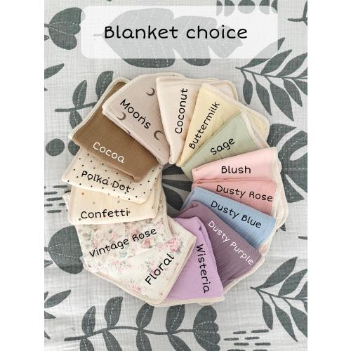 Baby Shower Gift, Baby Toy, Baby Blanket, Baby Lovey,Baby Rattle,Personalized Newborn Gift,Stuffed Animal Plushie,Embroidered Baby Comforter